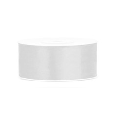 SATINBÅND 38MM/25M SØLV