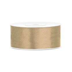 SATINBÅND 38MM/25M GULD