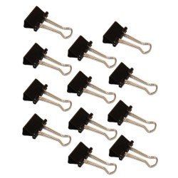PAPIRKLEMME FOLDBACK 19MM 12 STK.