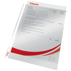 PLASTLOMME TOP ÅBEN A4 75 MY 10 STK TRANSPARENT