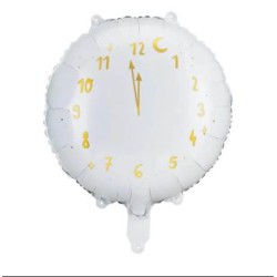 FOLIEBALLON 35 CM NYTÅRSURSKIVE