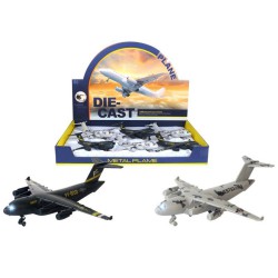 Magni | Transport fly med pull-back, lys og lyd, 2 assorterede modeller