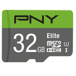 32 GB PNY High Performance microSD-kort til hurtig og sikker lagring af billeder, videoer, apps og dokumenter.