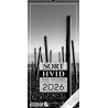 Sort/hvid familiekalender 2026
