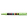 Uni POSCA PC-1M Apple Green med ekstra fin kegleformet polyesterspids og stregbredde på 0,7-1,0 mm.