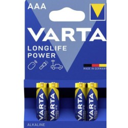 VARTA LONGLIFE AAA BATTERIER X4
