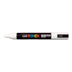 WHITE UNI PC-5M MARKER