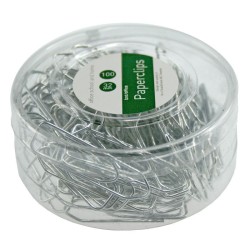 PAPIRCLIPS 32MM 100 STK SØLV