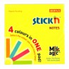 NOTESBLOK 76X76 100 SIDER NEON ASS. FARVER