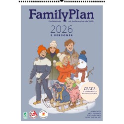 FAMILYPLAN ÅRSKALENDER 2026 5 PERSONER 2681