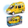 Speed Ambulance 17 cm med lys, lyd og friktion inkl. 3 knapcellebatterier