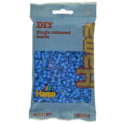 Klar blå Hama perler i stærk og ensartet farve til kreative designs