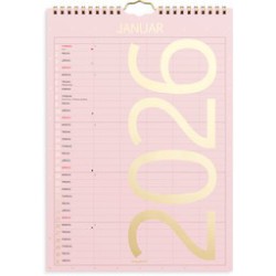 Familiekalender Color lille 2026