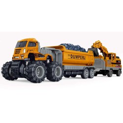 KLX DUMPER M DOBBELT HÆNGERE OG FRIKTION 1:43