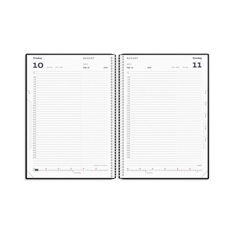 TIMEKALENDER SORT PP-PLAST 2027
