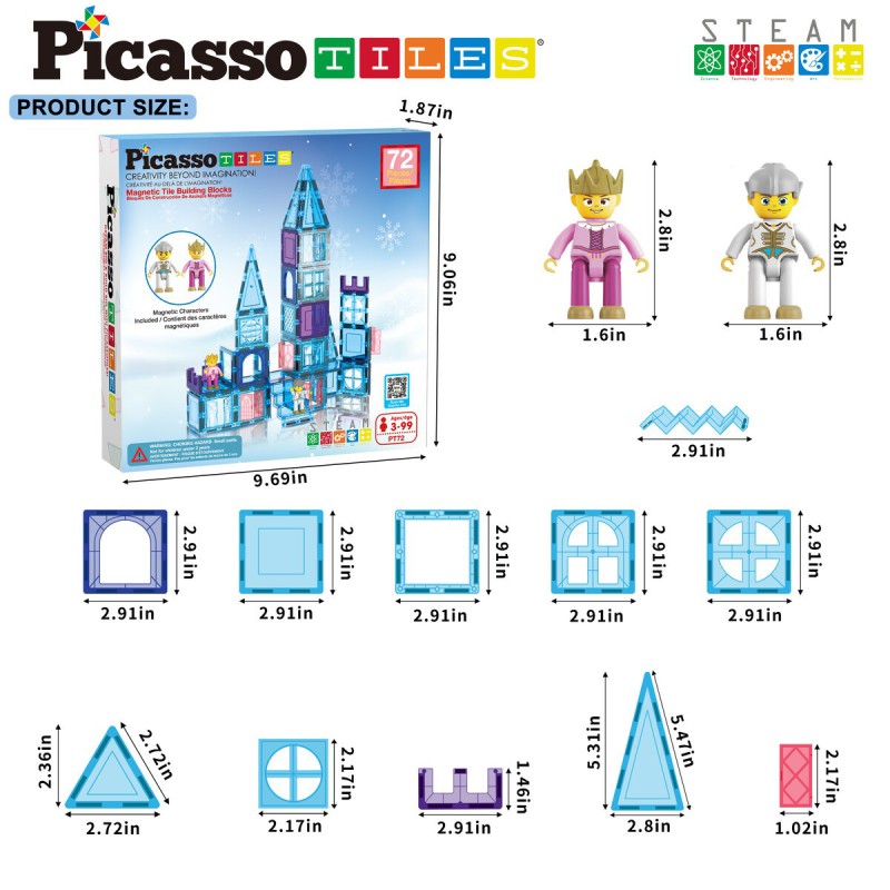 ICE WINTER THEME MAGNETIC SET 72 PC