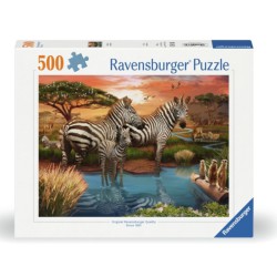 Ravensburger Zebra puslespil med 500 brikker.