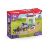 SCHLEICH HESTEBOX M HOPPE OG FØL 42611