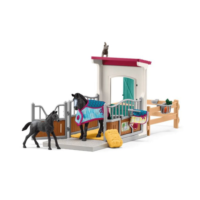SCHLEICH HESTEBOX M HOPPE OG FØL 42611