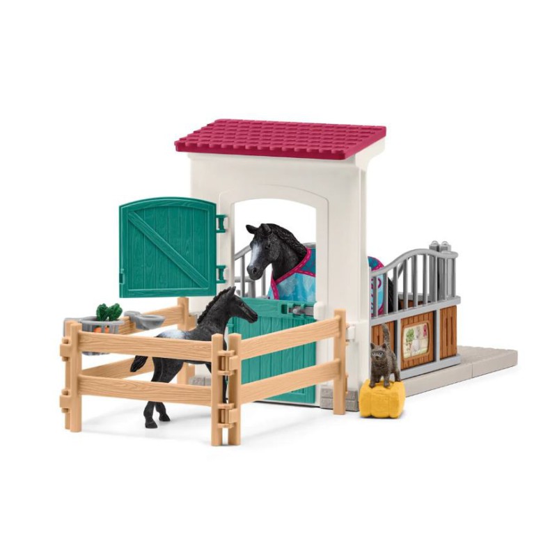 SCHLEICH HESTEBOX M HOPPE OG FØL 42611