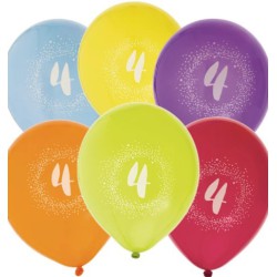 4 ÅR BALLON 6 STK