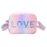 Love taske med glitter pink