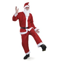 Julemandsdragt one size til voksne med klassisk julemandslook.