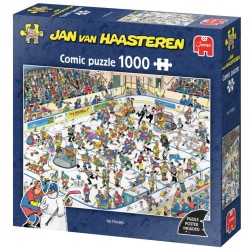 Jan van Haasteren Ice Hockey puslespil med 1000 brikker.