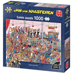 Jan van Haasteren German Beer Party puslespil med 1000 brikker.