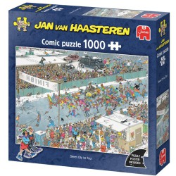 Jan van Haasteren Eleven City Tour puslespil med 1000 brikker.