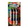 STENMALING GULD, SØLV, RØD 3x30 ML