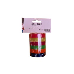 TAPE FARVET 6 RULLER