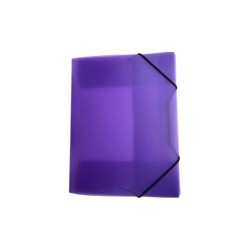 ELASTIKMAPPE PP C4 TRANSPARENT LILLA