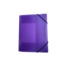 ELASTIKMAPPE PP C4 TRANSPARENT LILLA