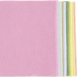 HOBBYFILT A4 10 ARK 210 x 297 MM 2 MM TYK PASTEL 45525