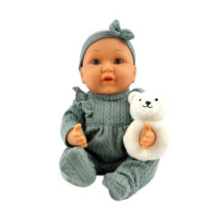 Babydukken Elsa på 38 cm kommer med et blødt, krammevenligt plysdyr, perfekt til fantasifuld leg og hygge