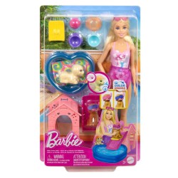 Barbie Hvalpe Pool Party Aloha-Blondine med hvalpe og pooltilbehør.