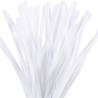 Chenille Hvid 30 cm 50 stk. | 6 mm Hobby Chenille | Bakkeleg