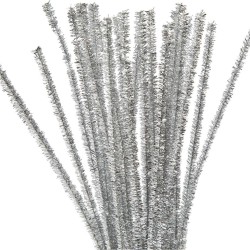 PIBERENSER 30CM TYKKELSE 6MM SØLV