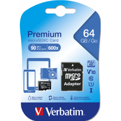 MICRO SDHC KORT M. ADAPTER 64 GB