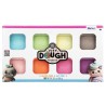 Just Dough modellervoks i 8 flotte pastelfarver.