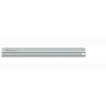 Lineal Aluminium 30 cm., m. gummibagside