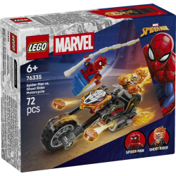 76335 Spider-Man mod Ghost Rider på motorcykel