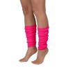 Neon pink benvarmere 97608 til 80'er-look og udklædning.
