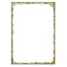 A4 blok med blomsterranke