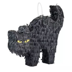 Piñata formet som den klassiske sorte fastelavnskat.