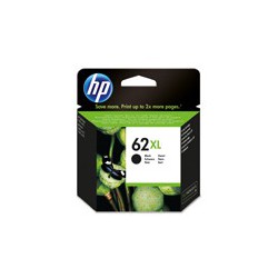 HP 62 XL Sort Original blækpatron til kompatible HP-printere.