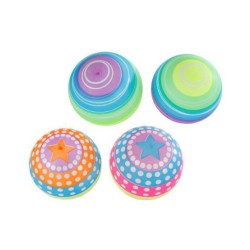 Plast Bold M/Prikker & Striber Ass. Farver