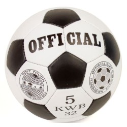 Klassisk fodbold i hvid og sort – officie