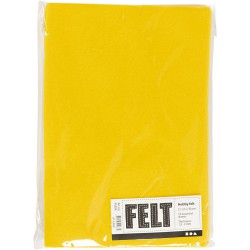 Bløde filtark, som er lavet af 100% polyester.